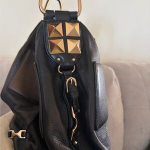 Ann Taylor vintage Hobo Bag with Gold Hardware - Women's Shoulder Bag